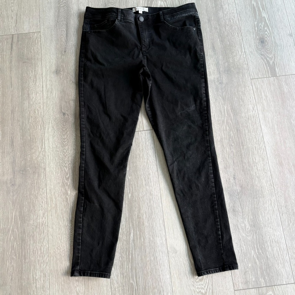 Artisan Crafted by Democracy Womens Black Stretch Mid Rise Jeans Size‎ 14